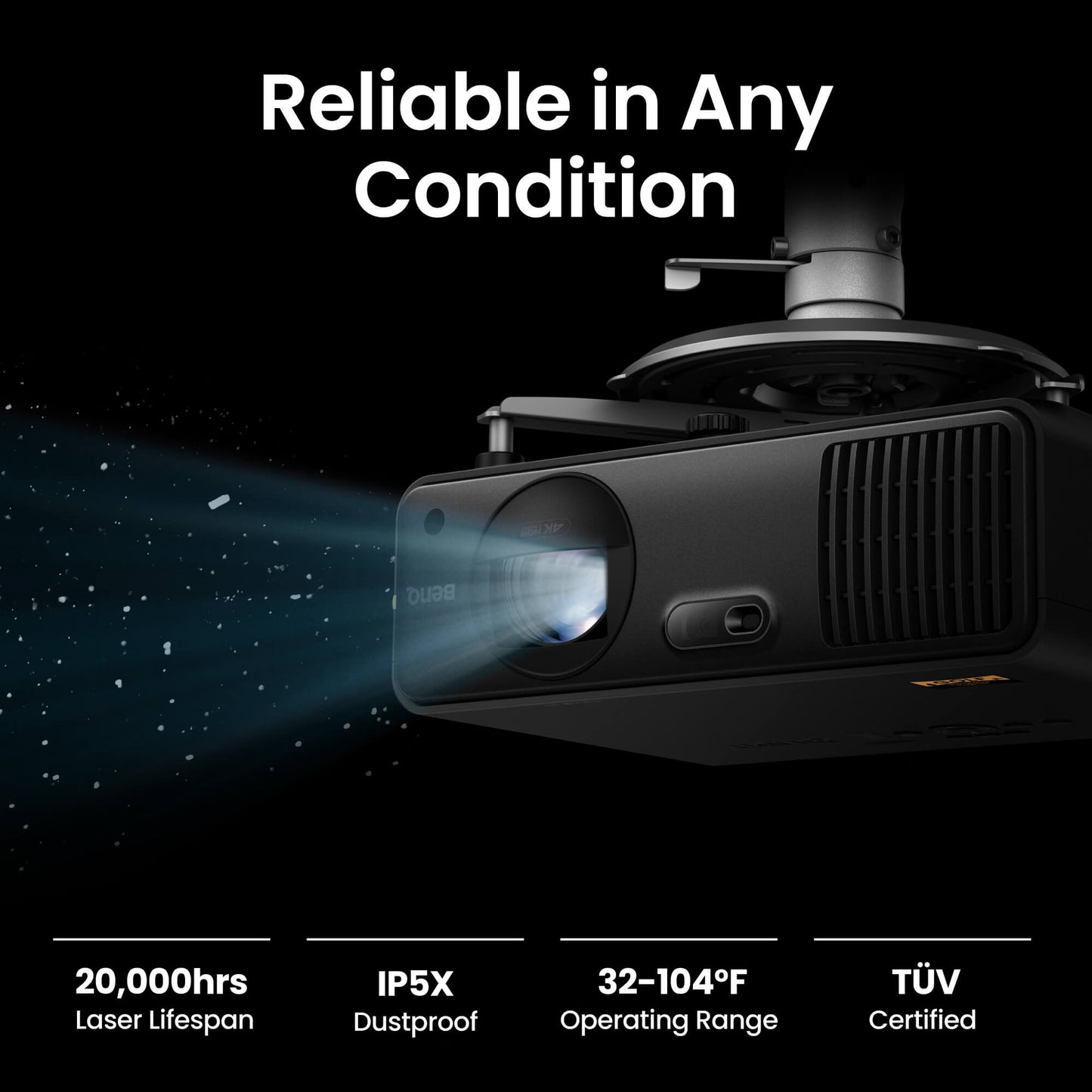 BenQ AK700ST 4000-Lumen 4K Short Throw Laser Golf Simulator Projector