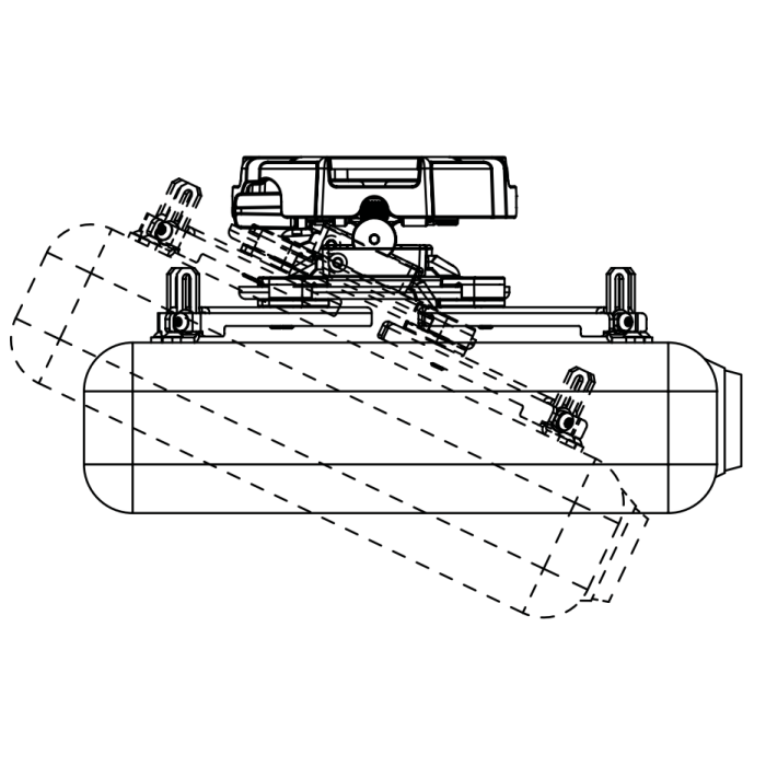 Drop-Mount Projector Mounting Kit (With Extension Bar) My Golf Direct