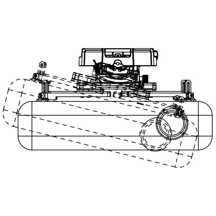 Drop-Mount Projector Mounting Kit (With Extension Bar) My Golf Direct