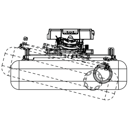 Drop-Mount Projector Mounting Kit (With Extension Bar) My Golf Direct