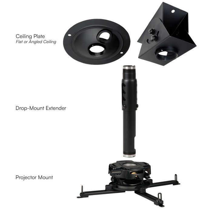 Drop-Mount Projector Mounting Kit (With Extension Bar) My Golf Direct