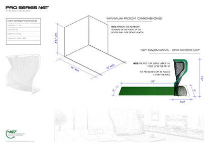 The Net Return Home Series V2 - 7'w x 7'h Golf Net-My Golf Direct