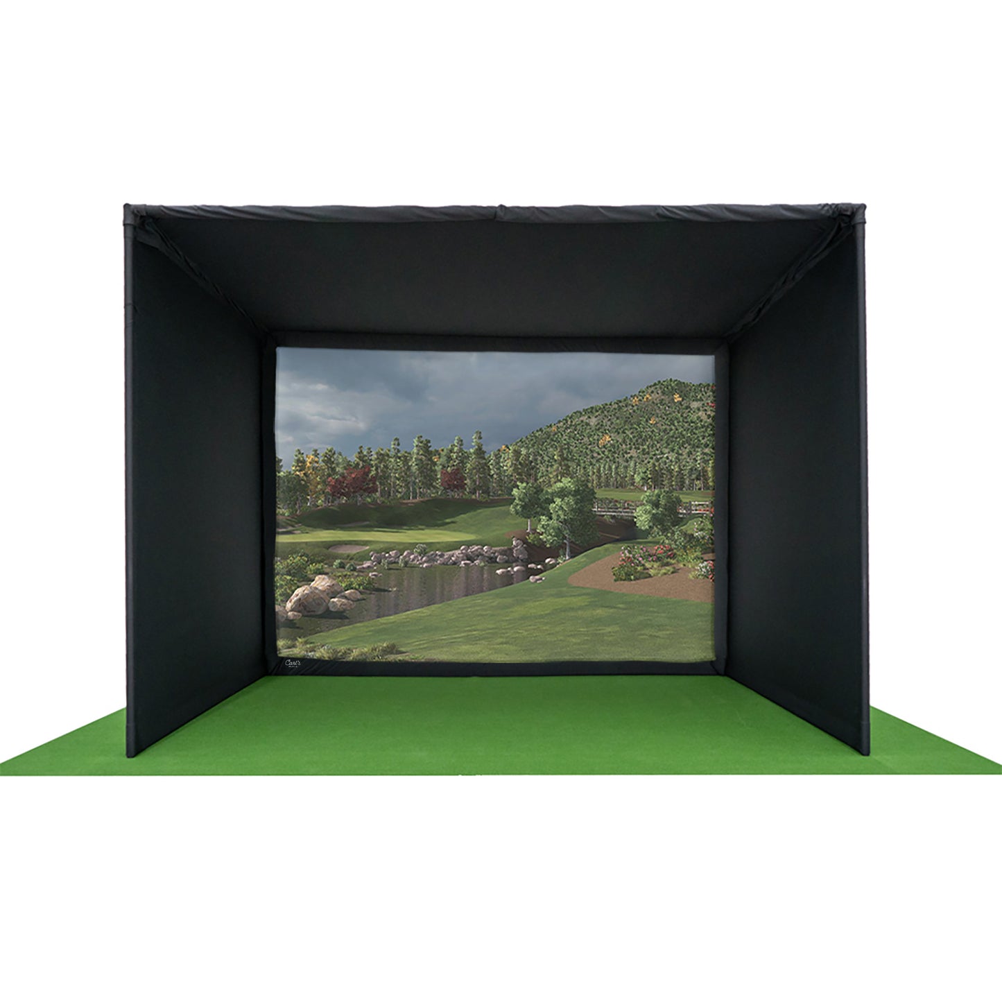 Carl's Place (C-Series) Pro Golf Simulator Enclosure Kit with Impact Screen