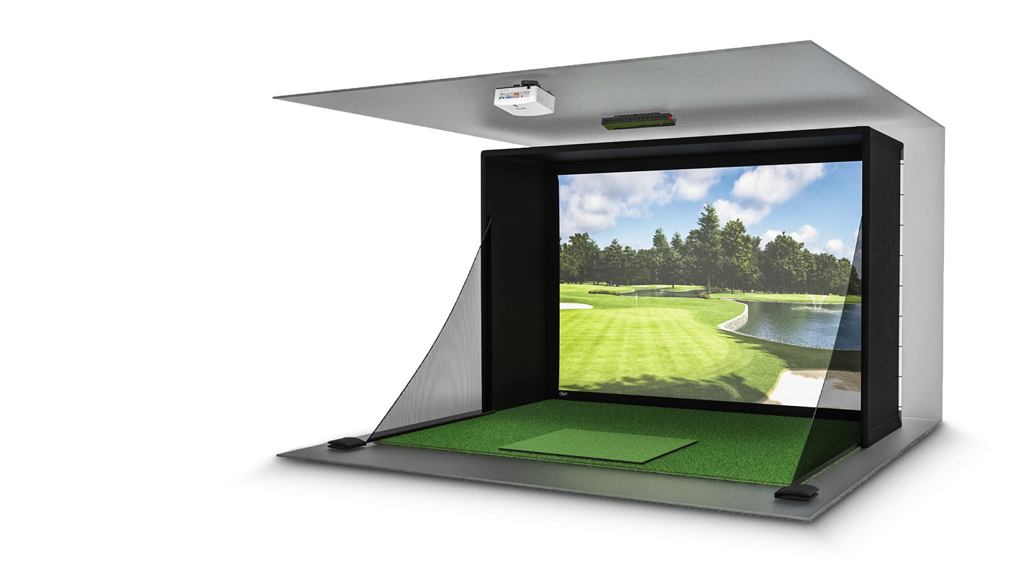 Carl's Place (C-Series) Pro Golf Simulator Enclosure Kit with Impact Screen