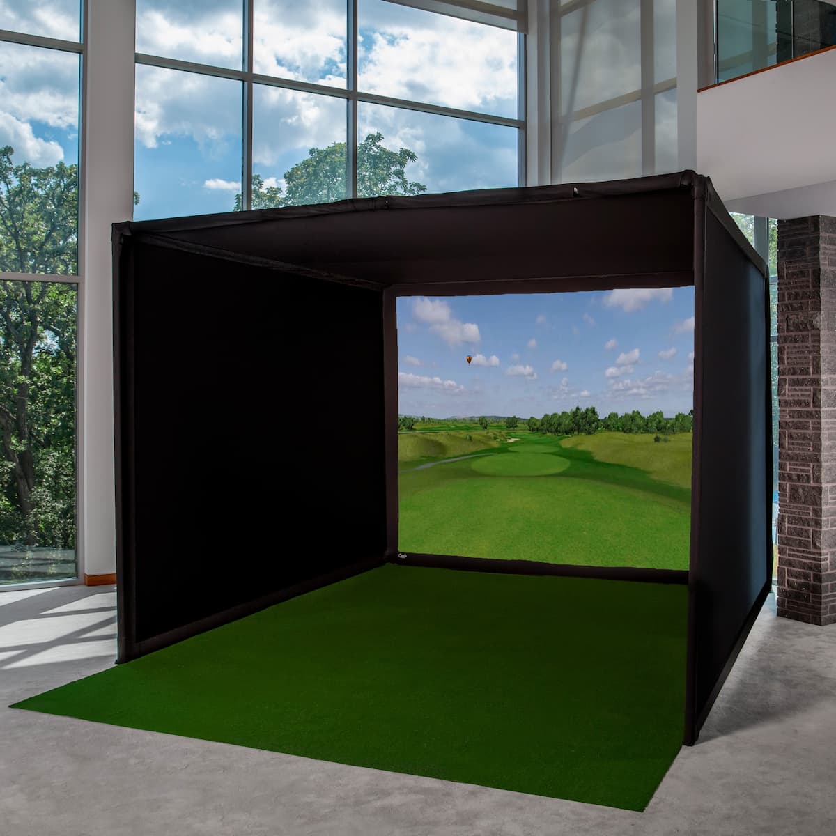 Carl's Place (C-Series) Pro Golf Simulator Enclosure Kit with Impact Screen