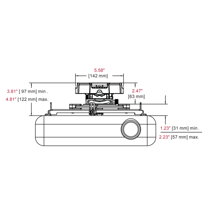 Flush-Mount Projector Mount My Golf Direct