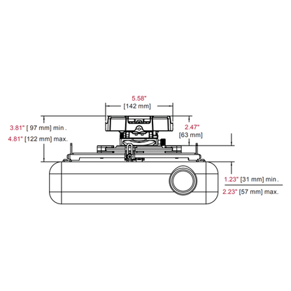 Flush-Mount Projector Mount My Golf Direct