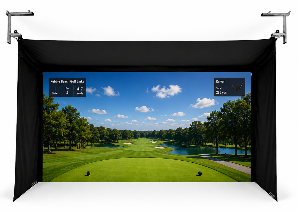 The SportScreen Vanish Series Retractable Golf Enclosure