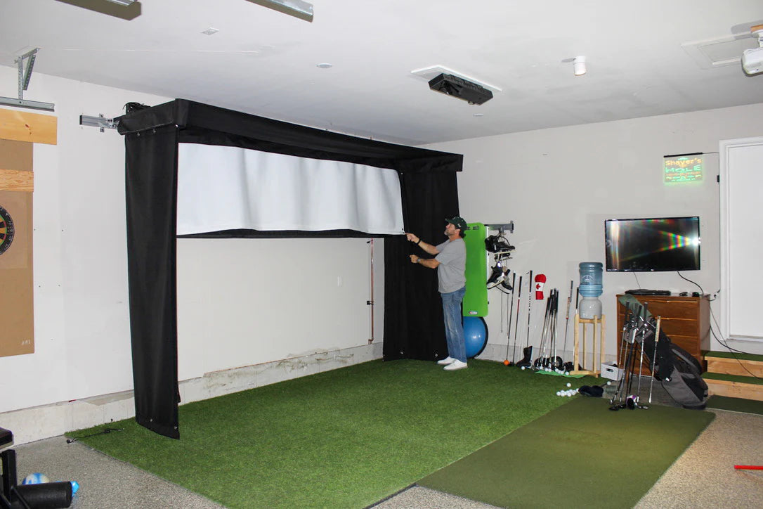 The SportScreen Vanish Lite Hybrid-Retractable Golf Enclosure