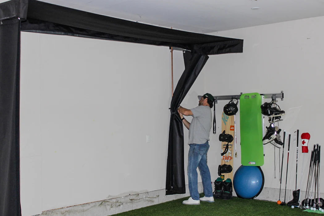 The SportScreen Vanish Lite Hybrid-Retractable Golf Enclosure