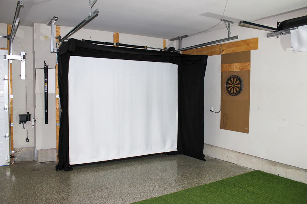 The SportScreen Vanish Lite Hybrid-Retractable Golf Enclosure