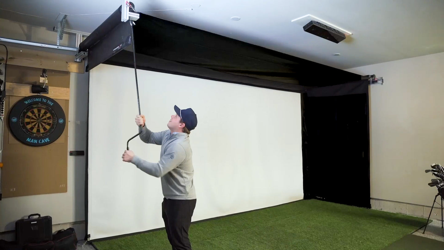 The SportScreen Vanish Series Retractable Golf Enclosure